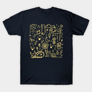 Yellow Garden Design T-Shirt